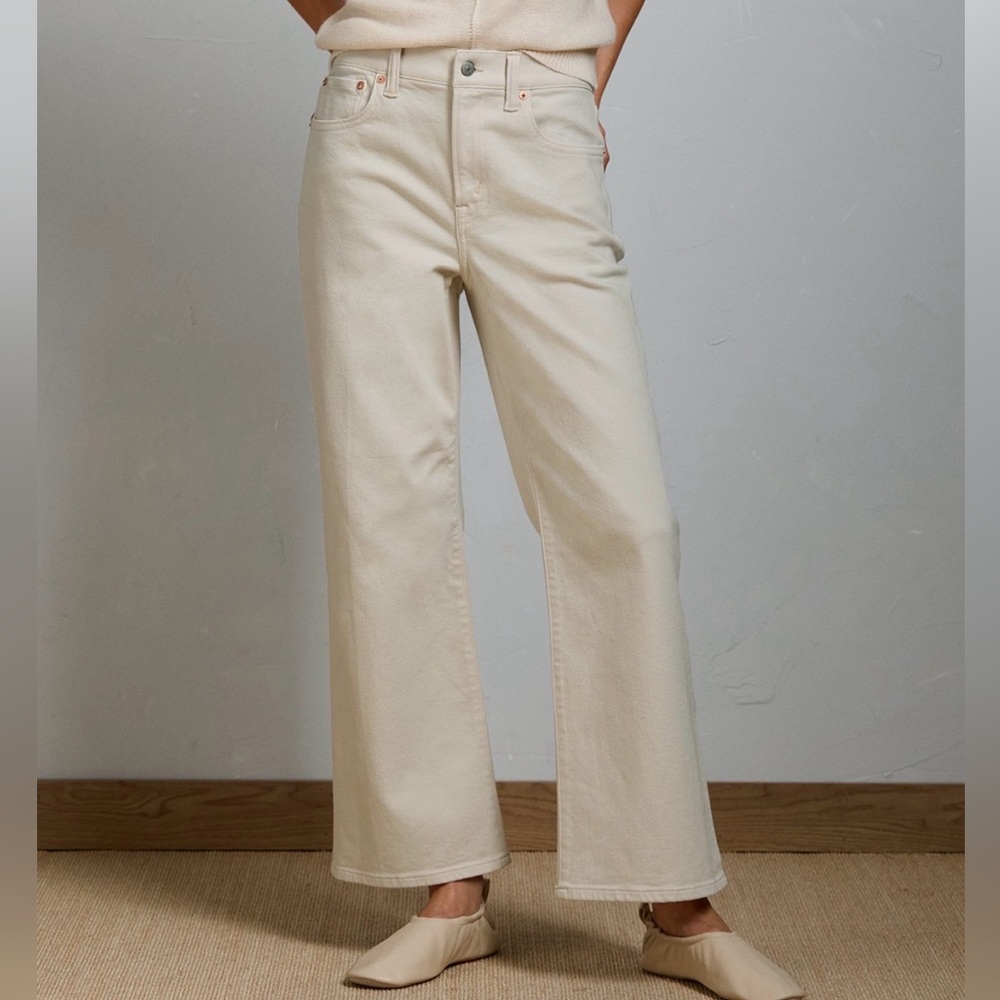 AE77 premium Bootcut Crop jeans